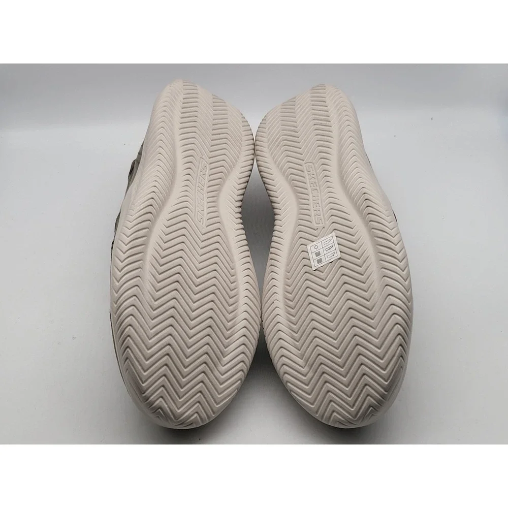 Skechers Hastings Vigo Mens 13 Taupe Slip On Casual Shoes 205366 TPE‎